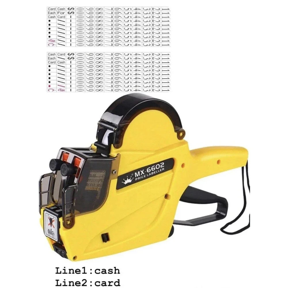 Crown MX-6602 Retail Price Marker Handheld Pricing Gun for Cash/Credit Card